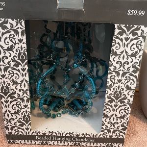 Beaded hanging chandiler